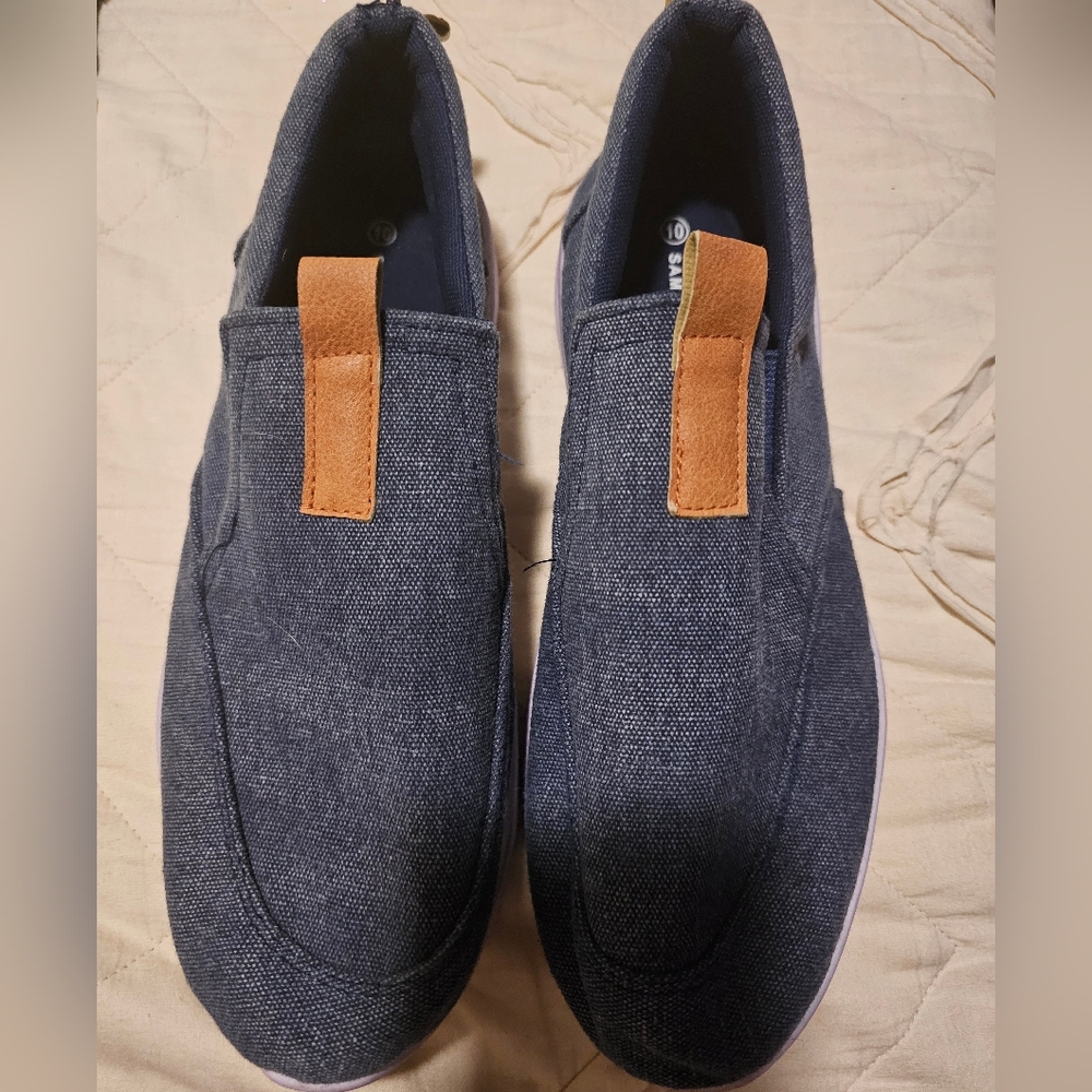 Men's Blue Slip-On Shoes